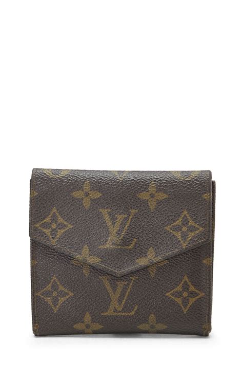 louis vuitton monogram canvas monnaie double snap wallet|louis Vuitton Monogram wallet women's.